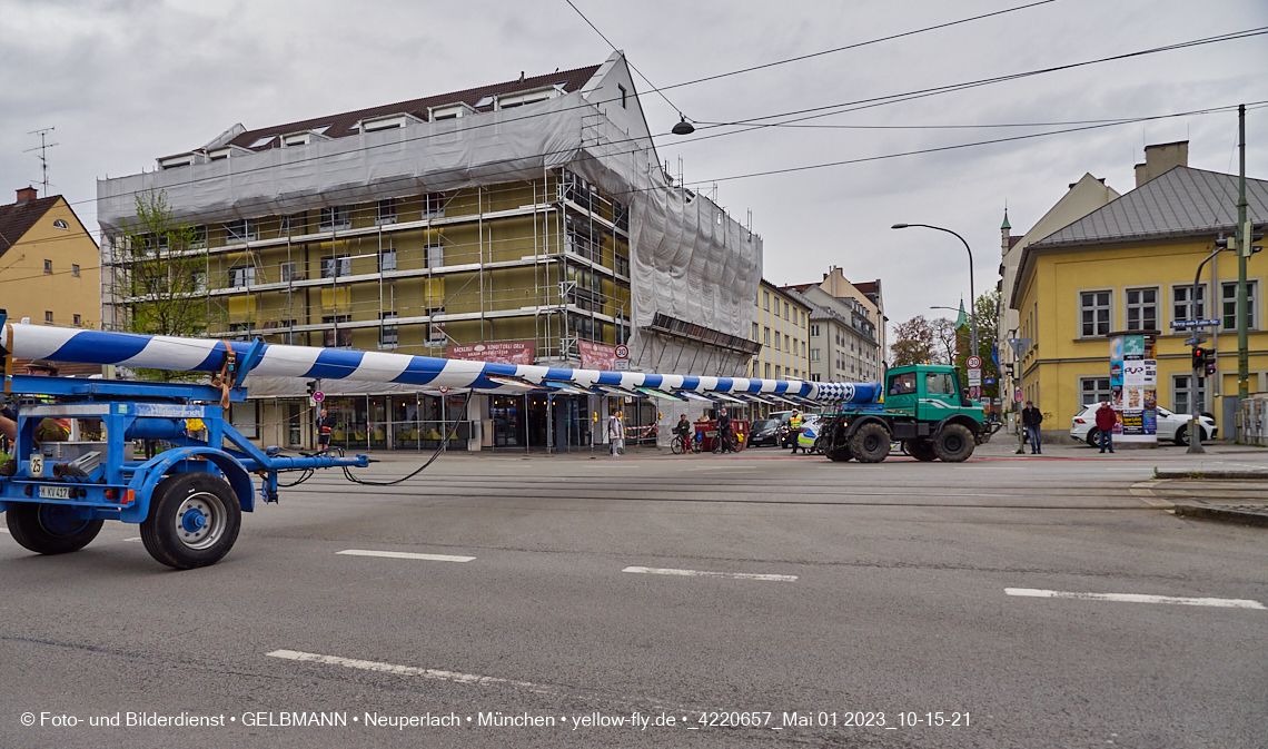 01.05.2023 - Maibaumaufstellung in Berg am Laim